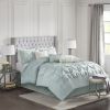 7 Piece Tufted Comforter Set Seafoam Cal King