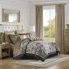 12 Piece Comforter Set with Cotton Bed Sheets Black King