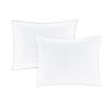 3 Piece Reversible Quilt Set White Full/Queen
