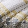 9 Piece Cotton Percale Comforter Set Yellow Queen