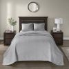 Reversible Quilt Set Grey Twin/Twin XL