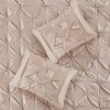 7 Piece Tufted Comforter Set Blush Cal King