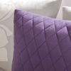 Printed Cotton Sateen Comforter Set Taupe Grey/Purple Queen