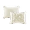 7 Piece Tufted Comforter Set Ivory Cal King