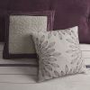 7 PC Pieced Faux Suede Comforter Set Purple Full