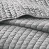 3 Piece Quilt Set Grey Full/Queen