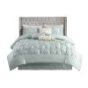 7 Piece Tufted Comforter Set Seafoam Cal King