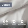 3 Piece Tufted Cotton Chenille Palm Comforter Set Off-White Full/Queen