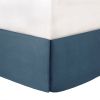 7 Piece Cotton Sateen Comforter Set Blue Queen