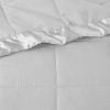 Oversized Down Alternative Blanket with Satin Trim Grey King