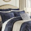 4 PCS Cal King Comforter Set Navy