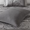 7 Piece Jacquard Comforter Set Grey King