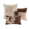 7 Piece Faux Suede Comforter Set Beige Cal King