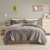 King/Cal King Shaggy Long Fur Comforter Mini Set