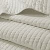 3 Piece Quilt Set Cream King/Cal King