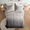 Twin/Twin XL Ombre Shaggy Long Fur Comforter Mini Set