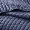 3 Piece Quilt Set Navy King/Cal King