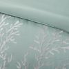 Oversized Cotton Jacquard Comforter Set Aqua Queen