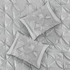 7 Piece Tufted Comforter Set Grey King