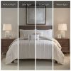 Full/Queen 3 Piece Cotton Yarn Dyed Comforter Set