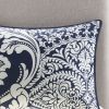 7 Piece Cotton Printed Comforter Set Indigo Cal King