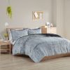 Full/Queen Shaggy Long Fur Comforter Mini Set