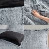 Full/Queen Shaggy Long Fur Comforter Mini Set